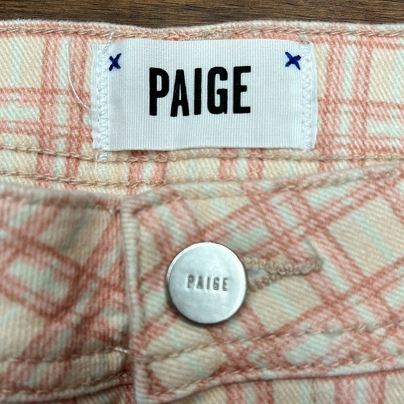 Paige Colette crop flare plaid jeans - Picture 4 of 8